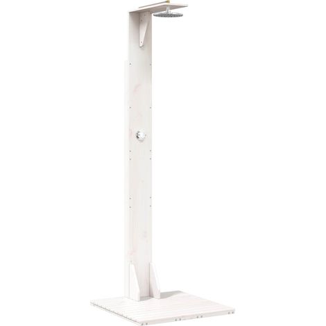 Douche d'extérieur 214,5 cm Blanc vidaXL (1/5)