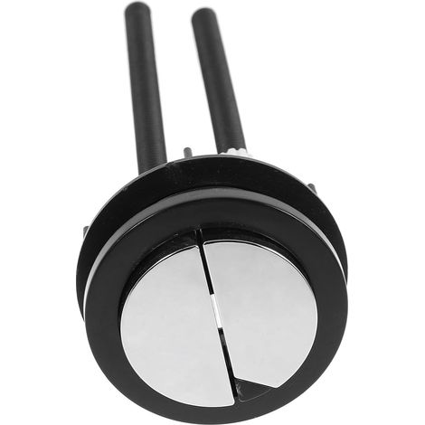 Bouton-poussoir de Chasse D'eau Double en Abs Noir 48×57 Mm (1/5)