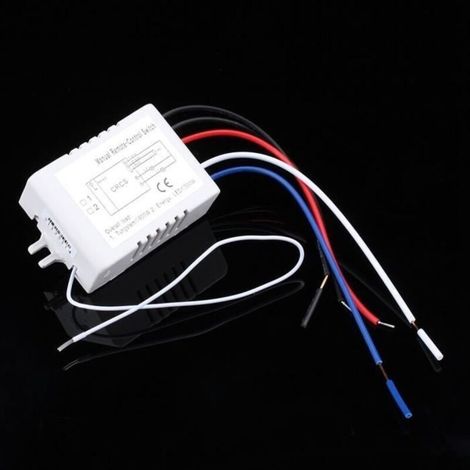 Interrupteur à distance Lampe LED 180-240V 2 voies ON / OFF interrupteur de télécommande RF numérique sans fil (1/2)