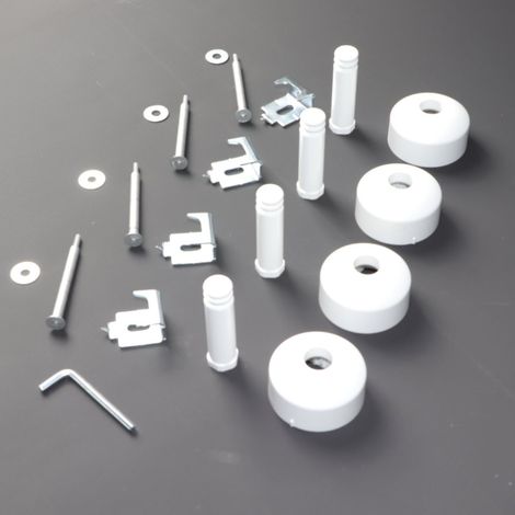 Kit support mural long blanc, 098896 - seche-serviettes atlantic