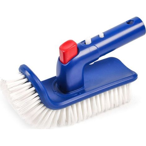 Brosse de Piscine pour Marche et Coin, Brosse Rotative pour RéCurer les Mains, pour Piscine, Spa, Salle de Bain, Bain à Remous, Cuisine (1/3)