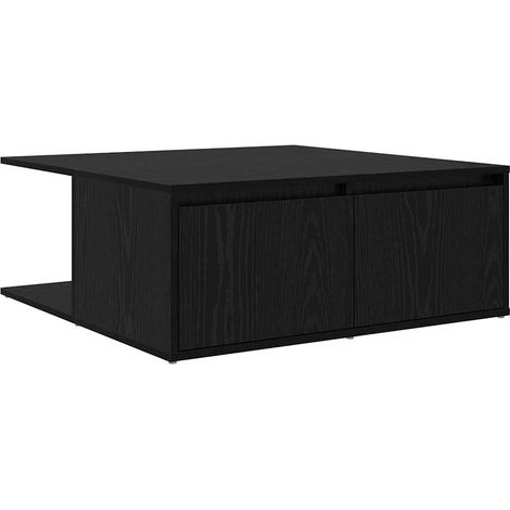 Maison Exclusive - Couchtisch Schwarz Eichen-Optik 80 x 80 x 31 c