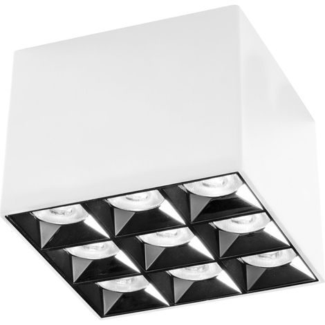 Plafoniera gea led gfa1141 led integrato lampada soffitto moderna, tonalità luce 4000°k (luce naturale)