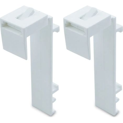 Store enrouleur double à fixation par pince, sans perçage, supports de fixation, montage sur fenêtre et porte, pièce de rechange, lot de 10 (1/4)