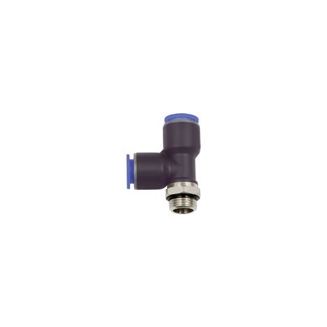 Riegler T-Steckverschr. »Blaue Serie«, L-Form, drehbar, G 3/8 a., Ø6mm