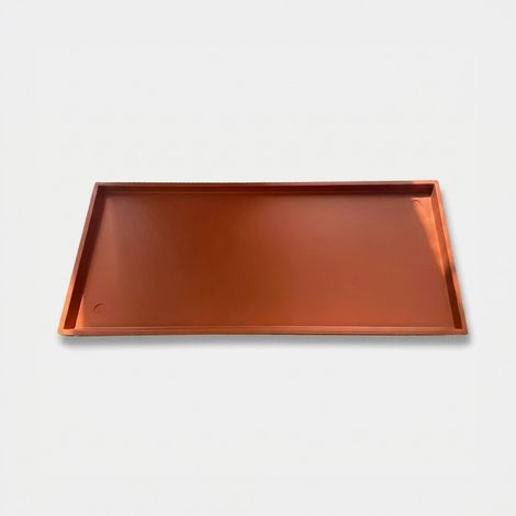 Sottovaso rettangolare per esterno in LLDPE - Rosso (1/2)