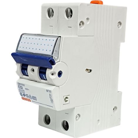 DISJONCTEUR MAGNETO-THER.2P C32 6KA 2M GEWISS GW92050 (1/2)