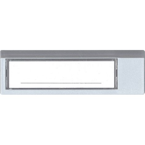 Novap – Porte-nom porte palière en plastique – Fixation adhésive – Longueur 12cm – Finition plastifiée pour usage intérieur