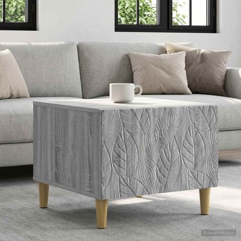 vidaXL Table basse Sonoma gris 50 x 49 x 40 cm Bois d'ingénierie (1/5)