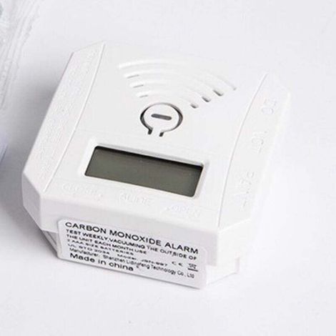 Rilevatore di monossido di carbonio, rilevatore di CO portatile, monitor di CO con sensore di CO sensibile, alimentato a batteria, display LCD digitale, allarme acustico, conforme alla norma UL 2034 (1/4)