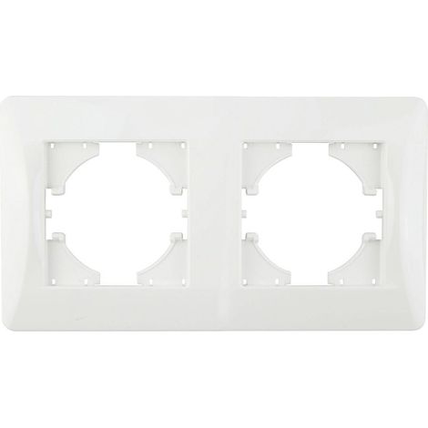 Cadre blanc horizontal pour encastrer 2 éléments ONLEX (1/2)