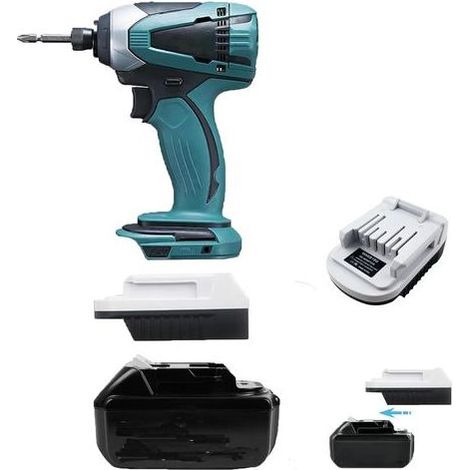 Akkuadapter für Makita 18V LXT Lithium-Akkus, passend für Makita Elektrowerkzeuge der G-Serie BL1813G, BL1815G, BL1820G (1/5)