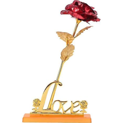 1 Stück vergoldete Rose (1/3)