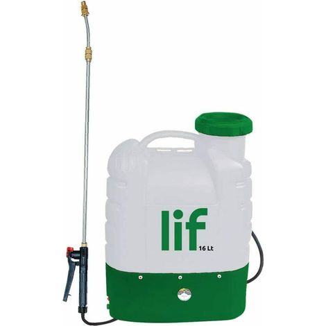POMPA A ZAINO 16LT A BATTERIA RICARICABILE + ACCESSORI - SPALLA IRRORARE LIF MAYA