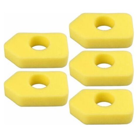 Lot de 10 filtres à air interchangeables pour référence 698369 – Filtre en mousse jaune compatible avec tondeuses à gazon (1/5)