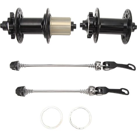 Schnellspannhebel für Fahrradnaben, schwarz, 5 Lager, 32 Löcher, 6 Krallen, 120 Klicks, Aluminiumlegierung, kompatibel mit 6-, 7-, 8-, 9-, 10- und 11-Gang-Fahrradrädern. (1/5)