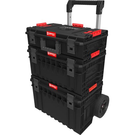 Qbrick System One 2.0 Cart Vario Set n° 1 - Conjunto móvil de Cajas modulares - Práctica Caja Vario 2.0 - Caja Cart 2.0 espaciosa - Compatible con One y Pro