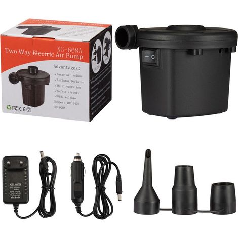 Pompe gonflable électrique pour matelas pneumatique, pompe de camping portable à remplissage rapide pour voiture, usage domestique, prise UE (1/5)