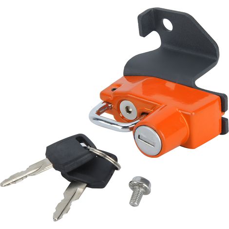 Antivol casque moto gauche compatible Kawasaki Vulcan s ABS 2015+ Orange (1/5)