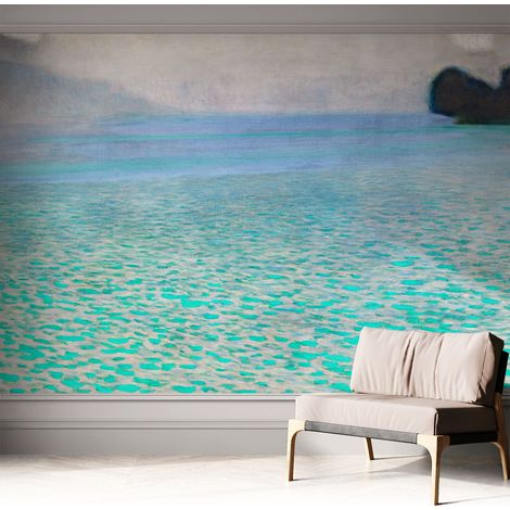 Papier peint adhésif décoratif pour salon chambre et cuisine Facile à poser avec colle Eau turquoise 312x219 cm (1/5)