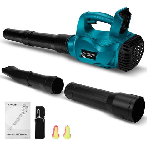 Souffleur Batterie Compatible avec 18V (sans Batterie) Souffleur de Feuilles sans Fil souffleur électrique Feuilles Mortes pour l'entretien de la pelouse, Le soufflage de la Neige (1/5)