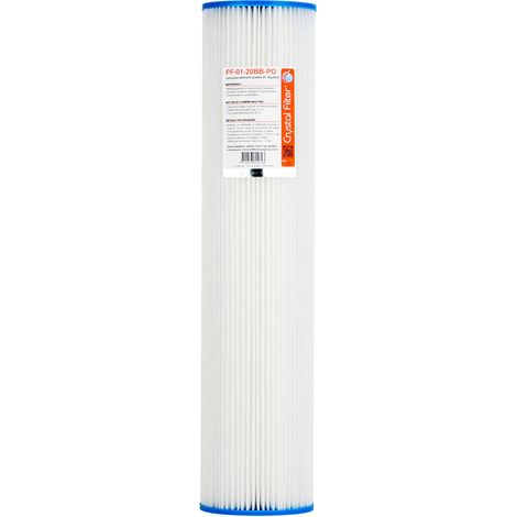 Cartouche PF-01-20BB-PO sédiment plissée 20'' Big Blue - filtre 1 µm - Crystal Filter® (1/3)