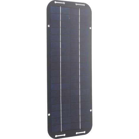 Panneau solaire portable 12 V 5 W en polysilicium renouvelable pour voiture, bateau et moto. Chargeur solaire portable pour moto. (1/5)