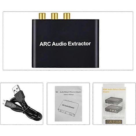 Convertisseur audio ARC, 192 kHz/ARC vers optique/coaxial/prise jack 3,5 mm (1/5)