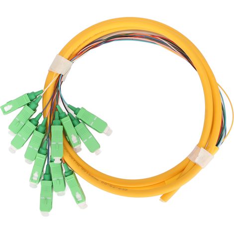 1,5 m langes Singlemode-Glasfaser-Patchkabel, 12-adrig, stabil und weitgehend kompatibel, für Kabelmanagementboxen (1/5)