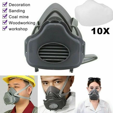Atemschutz-Halbmaske 3200, wiederverwendbar, mit Filterhalter & 10 Filtern (1/5)