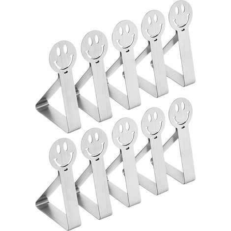 10 Pièces Smiley Pince Nappe Exterieur,Pince a Nappe,Pince pour Nappe de Table Exterieur,Pince Table Nappe Pinces,Pince a Nappe Exterieure,Attache Nappe de Table Exterieur,Accroche Nappe Exteri (1/5)