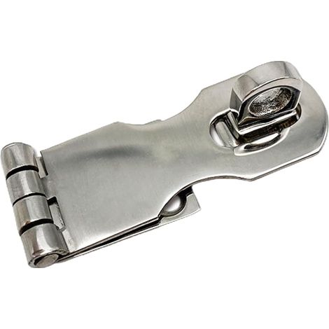 Moraillon de porte pivotant en acier inoxydable - Moraillon de porte robuste avec cadenas rotatif - Matériel de sécurité pour bateaux - Matériel de sécurité en acier (1/5)