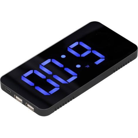 Réveil Miroir LED - Horloge Électronique Photosensible - 3 Niveaux de Luminosité - Pour Bureau Chambre Salon - 1 Pièce (1/5)