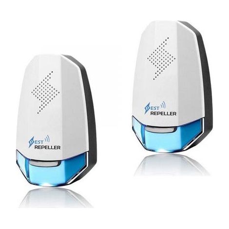 RéPulsif Ultrasons Anti Moustique, Prise Ultrasons Rongeurs Souris Et Rats 2 PACK Appareil Ultrason Electrique Appareil Anti Mouche Bleu LumièRe (1/5)