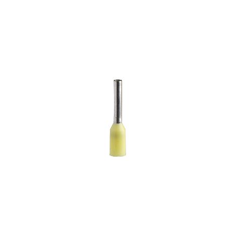 Puntera Simple-M 2mm - SCHNEIDER amarilla, 2 mm de diámetro, ideal para conexiones eléctricas.