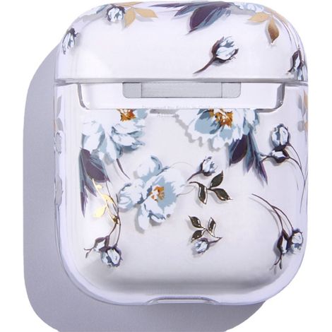 1 étui de protection pour AirPods 2, transparent et souple en TPU, résistant aux chocs et à la poussière, avec passant porte-clés (1/5)