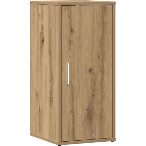 Scarpiera con anta 32 x 35 x 70 cm ampio spazio contenitivo stile artigianale legno di rovere ingegnerizzato 020050917