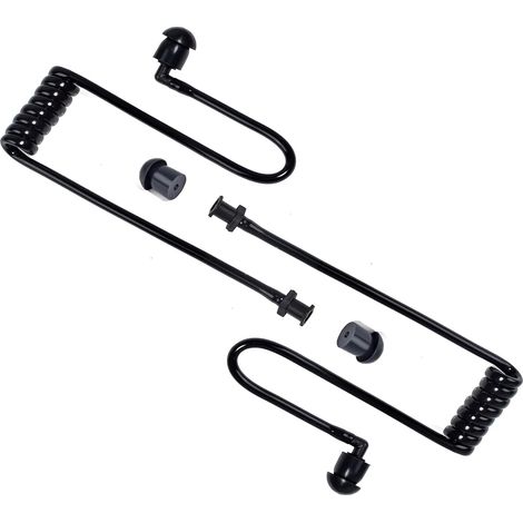 2 Tubes acoustiques, silicone médical, fixation rapide, transparents, pour écouteurs radio Motorola Kenwood Baofeng (1/5)
