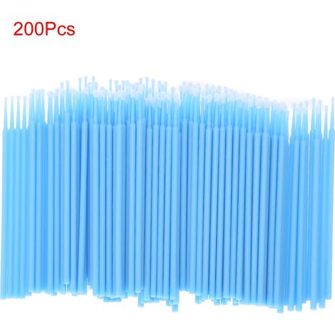 Applicateur de brosse dentaire jetable, microbrosse pour Extension de cils, Microblading, 200 pièces (1/5)