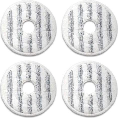 Filiyano-Lot de 4 chiffons en microfibre lavables pour aspirateur rotatif, recharge pour balai à franges, collecteur de poussière, gris (1/5)