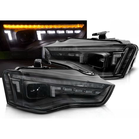 Paire de feux phares Audi A5 B8 de 2011 a 2016 DRL Full Led Dyn noir-41019246 (1/4)