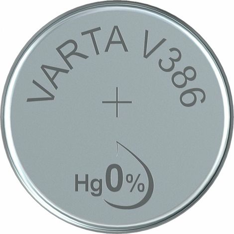 Batteria a bottone micro Varta argento sr43 - v386 1,55v blister 1 unità ø11,6x4,2mm (1/2)
