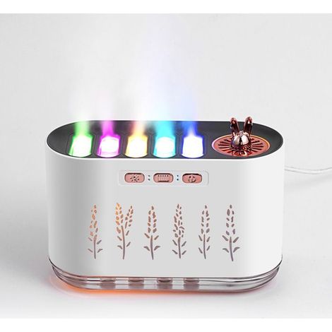 dAir 700ML - avec 5 Buses et 7 Couleurs LED pour Maison Bureau - Blanc