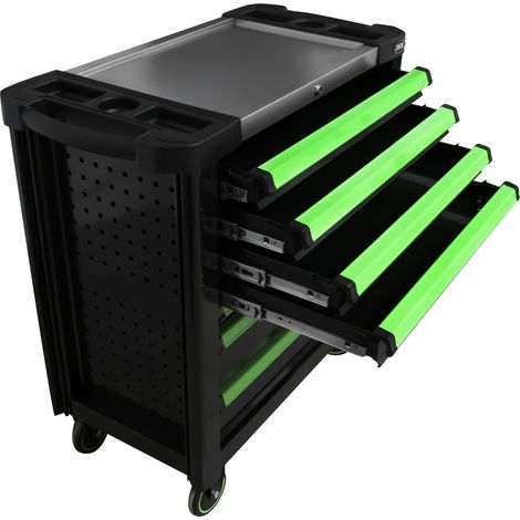 CARRO DE HERRAMIENTAS XL CON 7 CAJONES VACÍO - VERDE  JBM53869 (1/4)
