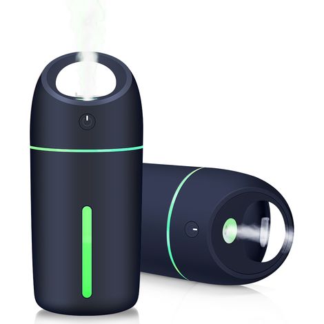 Humidificateur USB portable mini purificateur d'air avec 7 couleurs LED veilleuse pour voiture (1/5)