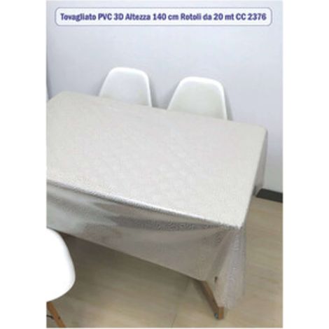 TOVAGLIATO TRASPARENTE SMART VORTICE H 140 - 20 Metri lineari