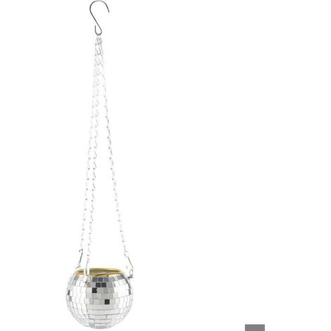 RFlecteur Pots de Jardin JardiniRes Boule Disco Pots de Fleurs en Plein Air Corde Panier Suspendu Mur Chambre Jardin A PZCC (1/4)