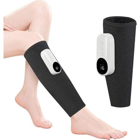 1PCS Masseur Jambes Sans Fil avec Chaleur et Compression Masseur de Mollet avec 3 Modes 3 Intensités Appareil de Massage (1/5)