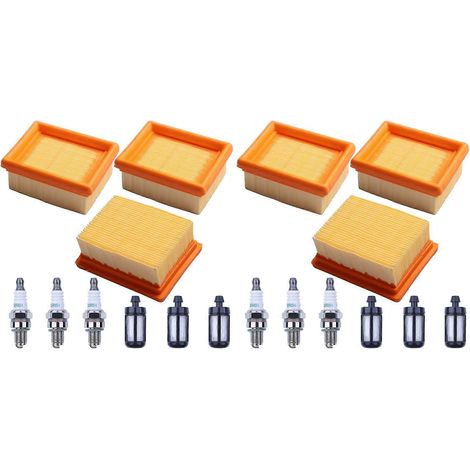 6 pièces BR800 Air Fuel filtres bougie d allumage kit pour Stihl BR800 BR800C BR800X Magnum Backpack souffleur de (1/5)