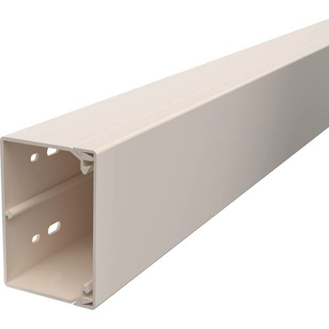 OBO Bettermann Canale da parete e soffitto con foratura sul fondo 60x90x2000 Polivinilcloruro bianco crema RAL 9001, 6021913